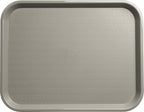 Carlisle FoodService Products Cafe Plastic Fast Food Tray, 14" x 18", Gray (Pack of 2)