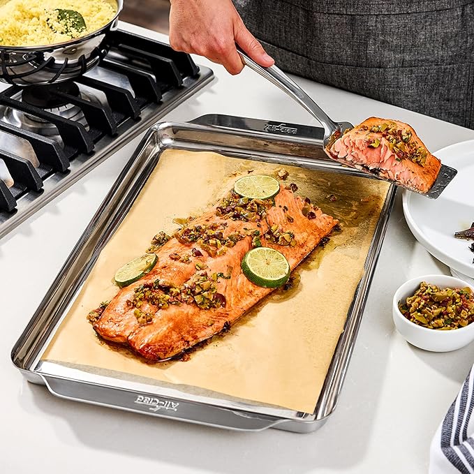 All-Clad Stainless Steel Bakeware, Half Sheet Pan, 11.5 x 17 inch