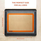 Silpat Premium Non-Stick Silicone Baking Mat, 3/4 Sheet, Cream