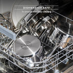 T-Fal Pro Tri-Ply Stainless Steel Cookware Set, 3-Piece Induction Cookware, Oven Safe 500F, Fast & Even Heat, Professional Quality, Durable Pots and Pans Set, Fry Pan, Silver