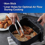 Reynolds Kitchens Air Fryer Liners Disposable, Unbleached Parchment Paper Sheets, 50 Count (Pack of 3)