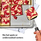 OXO Good Grips Non-Stick Pro Clear Coated Metal Bakeware Cake Pan 9 in Square, Baking Pan for Cakes, Brownies and Cookies