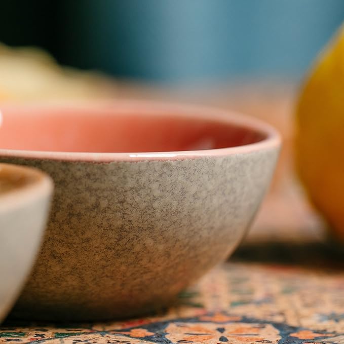 Brew To A Tea BTaT- Ceramic Dipping Bowls, 3.5 oz, 3.5 Inches, Soy Sauce Dish Ceramic, Small Serving Bowls for Side Dishes, Condiment, Sauces & Nuts, Chip-Resistant Dishwasher & Microwave Safe