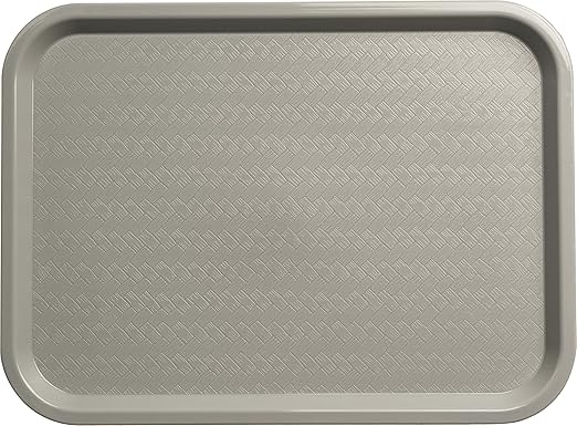 Carlisle FoodService Products CT121623 Café Standard Cafeteria / Fast Food Tray, 12" x 16", Gray