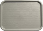 Carlisle FoodService Products CT121623 Café Standard Cafeteria / Fast Food Tray, 12" x 16", Gray
