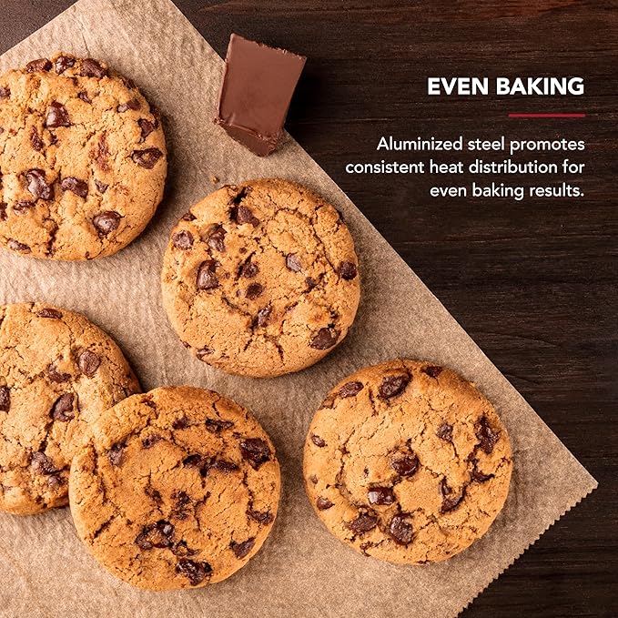 KitchenAid 10x15in Nonstick Aluminized Steel Cookie Slider, Mineral Water