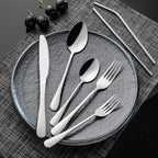 28 Pieces Silverware Service for 4 Flatware Set Stainless Steel Utensils Cutlery Set Dishwasher Safe
