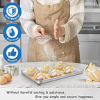12.5 Inch Baking Sheet Pan, Joyfair Stainless Steel Cookie Sheet Toaster Oven Tray, Professional Bakeware for Cookie/Bacon/Bread, Rolled Rim & Mirror Finish, Rust Resistant & Dishwasher Safe