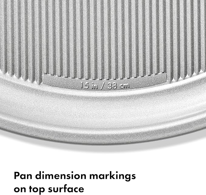 OXO Good Grips Non-Stick Pro Clear Coated Metal Bakeware Pizza Pan, Baking Sheet