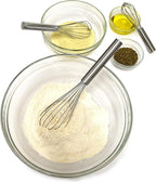 Norpro Balloon Wire Whisk Set of 3 Stainless Steel Stir/Mix/Beat 6" /8"/ 10"