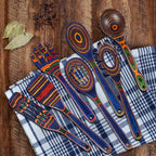 Wooden Spoons for Cooking – 7 Piece Pakkawood Kitchen Utensils Set with Spatulas, Spoons, Ladles, and Turner for Mixing, Serving & Cooking