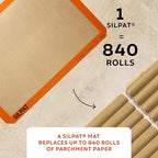 Silpat Premium Non-Stick Silicone Baking Mat, 3/4 Sheet, Cream