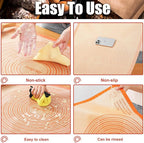 Silicone Pastry Mat 36x24 Inch Nonstick Baking Mat with Measurements, Kitchen Counter Mats for Dough, Pastry, Dough Rolling, Kneading Board, Pie Crust, Fondant, Bread, Pasta, Pizza