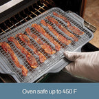 All-Clad Pro-Release Nonstick Bakeware Set 2 Piece Oven Safe 450F Half Sheet, Cookie Sheet, Muffin Pan, Cooling & Baking Rack, Round Cake Pan, Loaf Pan, Baking Pan Grey