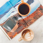 Mora Ceramic Artisan Matte Large Latte Mug Set of 4, 16oz - Microwavable, Porcelain Coffee Cups With Big Handle - Modern, Boho, Unique Style For Any Kitchen. Microwave Safe Stoneware - Safari Colors