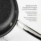Hestan ProBond Luxe TITUM Nonstick Skillet, 11-Inch Professional Clad Stainless Steel, ProCore Tri-Ply Clad Construction, Polished Exterior, Induction & Oven Safe