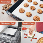 Silicone Baking Mat, 20 IN x 6 FT Free Cutting Baking Sheet,Non-Stick Reusable Dough & Pastry Mat,Non-Slip Silicone Mat Roll for Air Fryer Liner,Freeze Dryer,Oven Baking Pan,Kitchen Counter