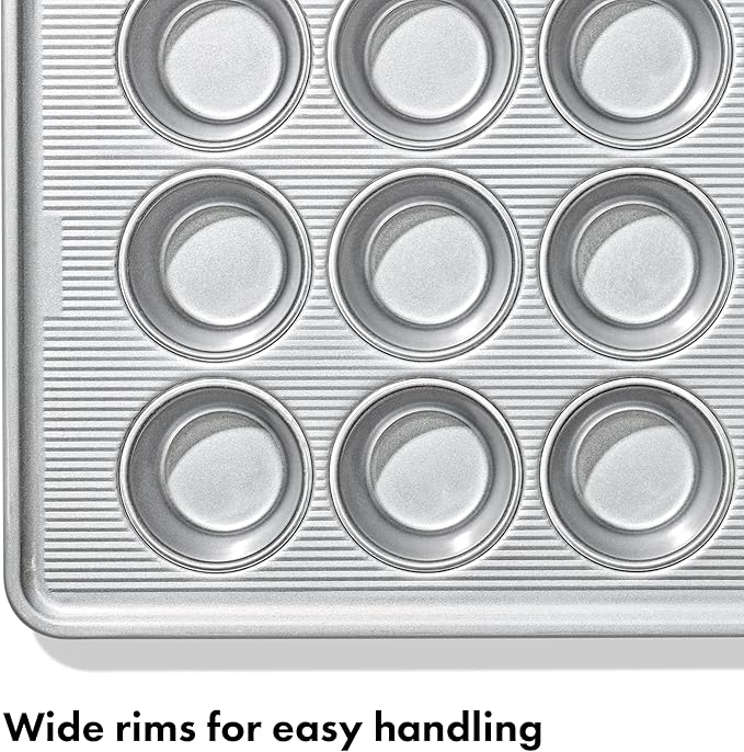 OXO Good Grips Non-Stick Pro Clear Coated Metal Bakeware 12 Cup Muffin Pan, Muffin Pan