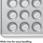 OXO Good Grips Non-Stick Pro Clear Coated Metal Bakeware 12 Cup Muffin Pan, Muffin Pan