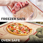 Zulay Kitchen Silicone Baking Mat Sheet - Reusable Silicone Baking Sheet - Easy & Convenient Nonstick Baking Supplies - Mats for Baking - Oven Safe - Extra thick 0.7mm, 26"x16" (Light Red)