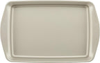 Rachael Ray Nonstick Bakeware Set without Grips includes Nonstick Cookie Sheets / Baking Sheets - 3 Piece, Silver