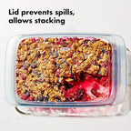 OXO Good Grips Freezer-to-Oven Safe 3 Qt Glass Baking Dish with Lid, 9 x 13