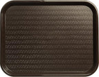 Carlisle FoodService Products Cafe Plastic Fast Food Tray, 14" x 18", Chocolate