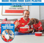 GoBig Red Party Cup Bowls - Large Disposable Plastic Bowls - 22 oz or 60 oz